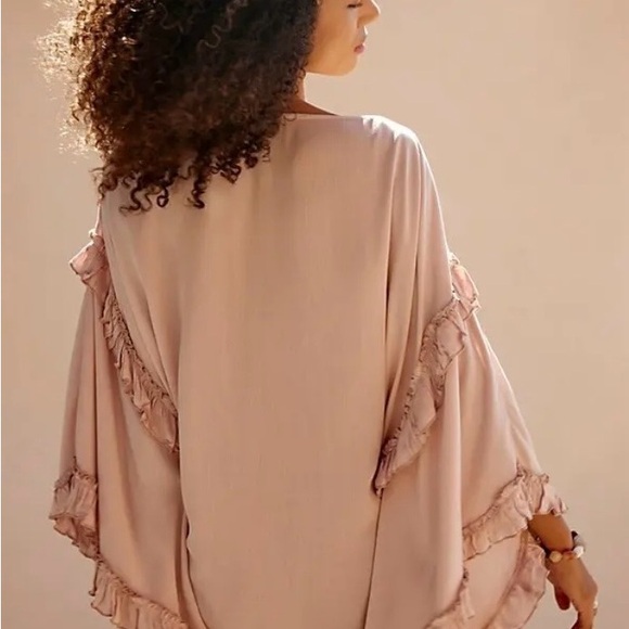 Free People Cassy Tunic Hushed Violet Fringe Mini Dress - Picture 3 of 12